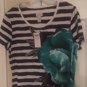 Chico’s Zenergy stripe tee